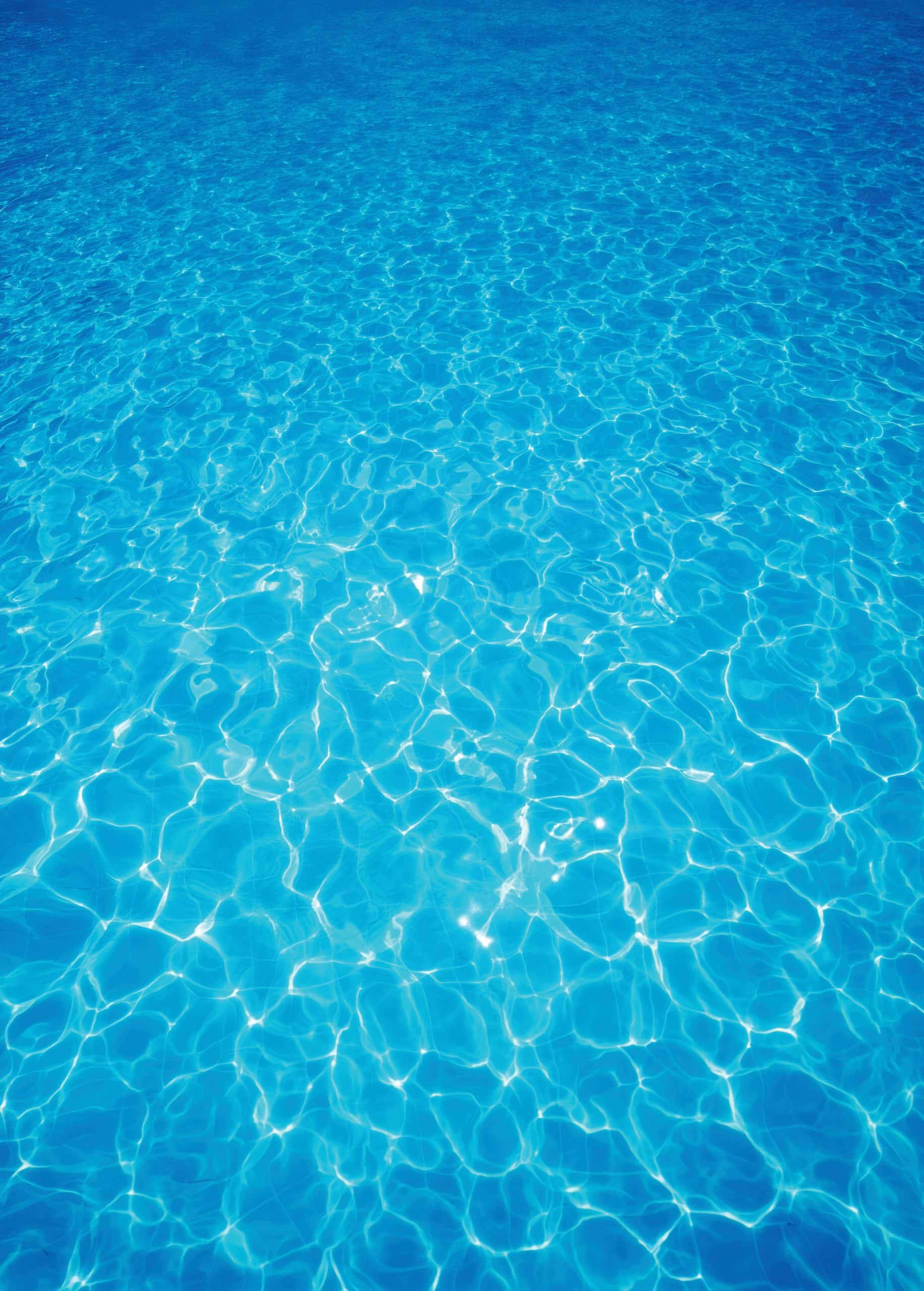 Blue ripped water in swimming pool